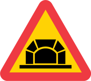 Vägmärke A26 – Varning för tunnel