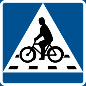 Vägmärke B8 – Cykelöverfart