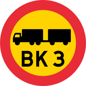 Vägmärke C22 – Bärighetsklass