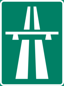 Vägmärke E1 – Motorväg