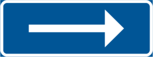 Vägmärke E16 – Enkelriktad trafik