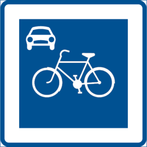 Vägmärke E33 – Cykelgata