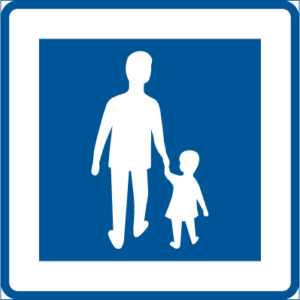 Vägmärke E7 – Gågata