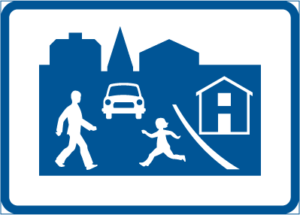 Vägmärke E9 – Gångfartsområde