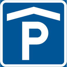 Vägmärke F28 – Parkeringshus