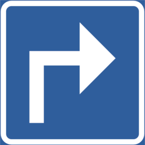 Vägmärke T12 – Riktning