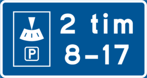 Vägmärke T17 – Parkeringsskiva
