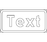 Vägmärke T22 – Text