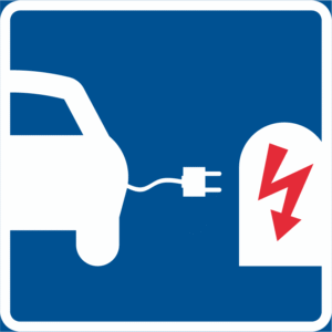 Vägmärke T24 – Laddplats