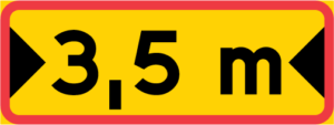 Vägmärke T4 – Fri bredd